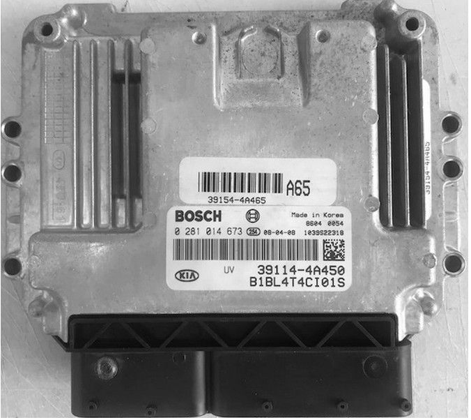 Bosch Engine ECU, Kia Sorento 2.5, 0 281 014 673, 0281014673, 39114-4A450, 1039S22318