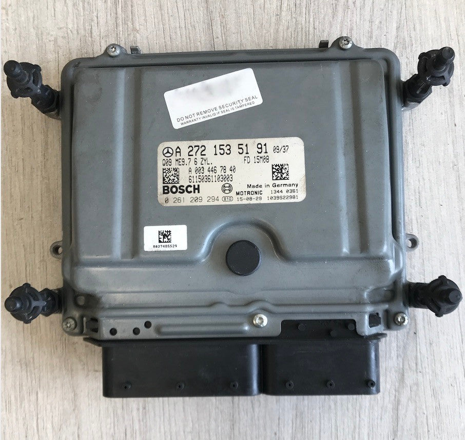 Bosch Engine ECU, Mercedes-Benz, 0261209294, 0 261 209 294, A2721535191, A 272 153 51 91, ME9.7