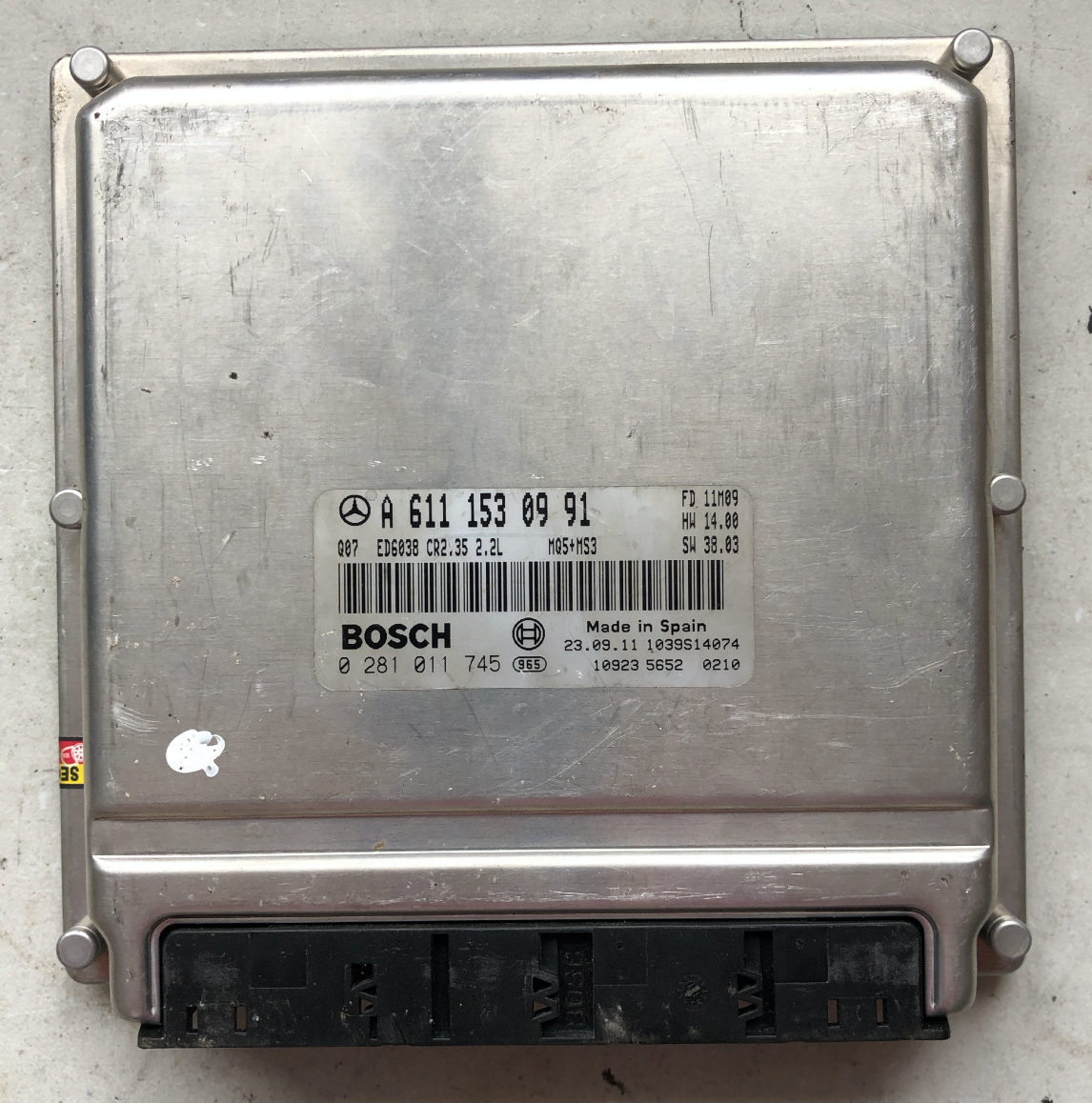 0281011745, 0 281 011 745, A6111530991, A 611 153 09 91