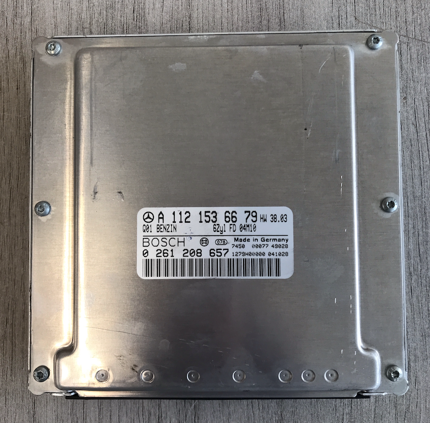 Bosch Engine ECU, Mercedes-Benz CLK 240, CLK 320, E 320, S 280, 0261208657, 0 261 208 657, A1121536679, A 112 153 66 79