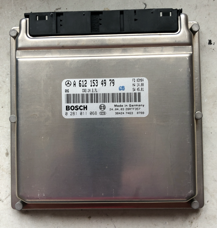 Bosch Engine ECU, Mercedes-Benz CLK 270 CDI, 0281011068, 0 281 011 068, A6121534979 , A 612 153 49 79