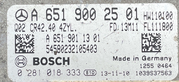 0281018333, 0 281 018 333, A6519002501, A 651 900 25 01, CR42.40 4ZYL