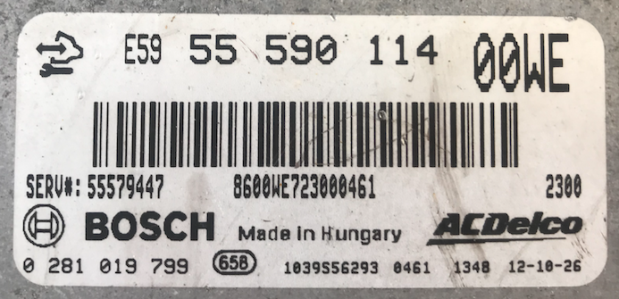 0281019799, 0 281 019 799, 55590114, 55579447, 00WE