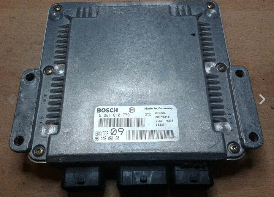 Bosch Engine ECU, Peugeot 307 2.0 HDi,0281010779, 0 281 010 779, 9644606180, 96 446 061 80, EDC15C2
