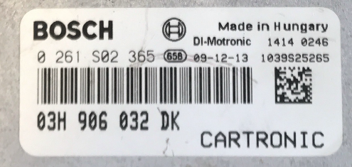 Porsche Cayenne 3.6, 0261S02365, 0 261 S02 365, 03H906032DK, 03H 906 032 DK