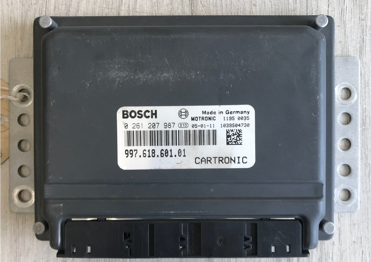 Bosch Engine ECU, Porsche Cayman S 987, 0261207987, 0 261 207 987, 997.618.601.01, 99761860101, 1039S04730