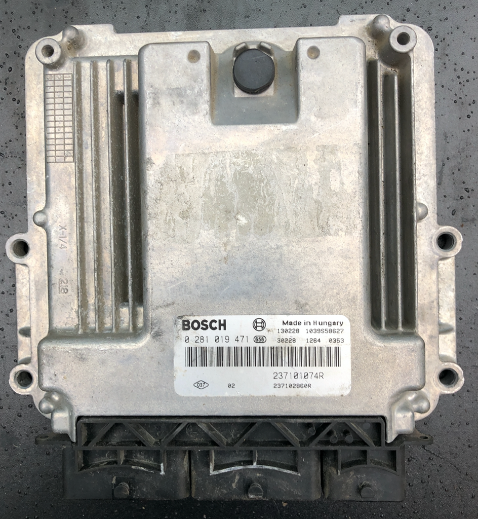 Bosch Engine ECU, Renault Scenic 1.6DCi, 0281019471, 0 281 019 471, 237101074R