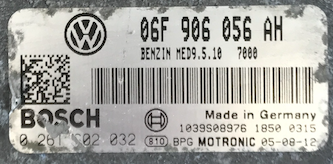 Bosch Engine ECU, Skoda Octavia 2.0 FSI, 0261S02032, 0 261 S02 032, 03C906056AH, 03C 906 056 AH, 1039S08976, MED9.5.10