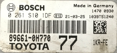 Bosch Engine ECU, Toyota, 0261S101DF, 0 261 S10 1DF, 896610H770, 89661-0H770, 77