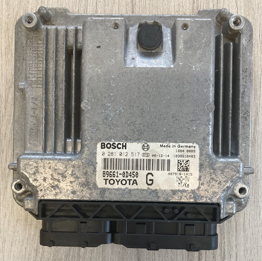 Bosch Engine ECU Toyota Yaris 1.4 D-4D, 0281012517, 0 281 012 517, 89661-0D450, 896610D450, 1039S16483