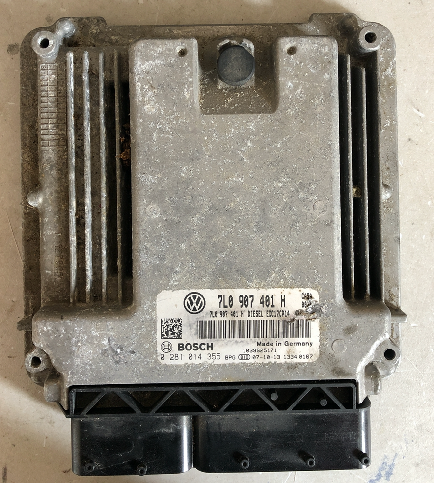 Bosch Engine ECU, VW TOUAREG 3.0 TDI, 0281014355, 0 281 014 355, 7L0907401H, 7L0 907 401 H