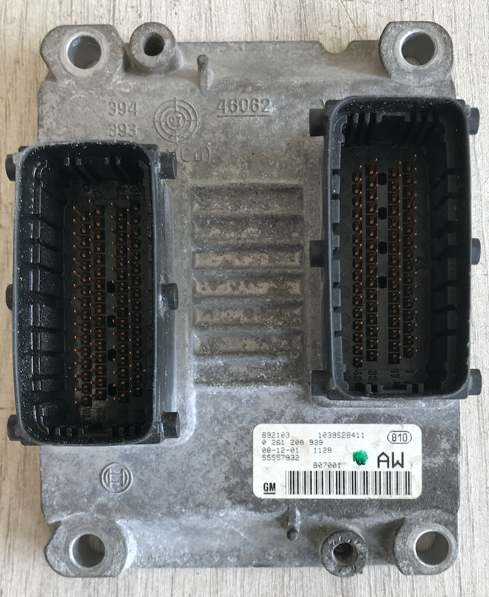 Bosch Engine ECU, Vauxhall-Opel Corsa, 0261208939, 0 261 208 939, 55557932, AW