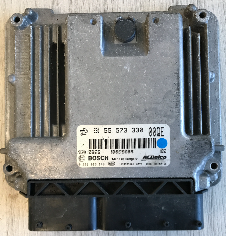 Bosch Engine ECU, Vauxhall Insignia 2.0CDTi, 0281015149, 0 281 015 149, 55573330, 55 573 330, 00QE, E91