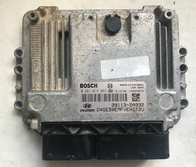 Bosch Engine ECU, Hyundai i30 1.6 CRDi, 0281019083, 0 281 019 083, 39113-2A932
