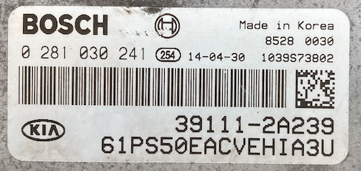 Bosch Engine, Kia-Hyundai, 0281030241, 0 281 030 241, 39111-2A239, 1039S73802