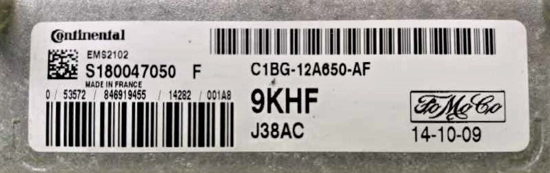 Ford, 9KHF, C1BG12A650AF, C1BG-12A650-AF, EMS2102, J38AC, S180047050F