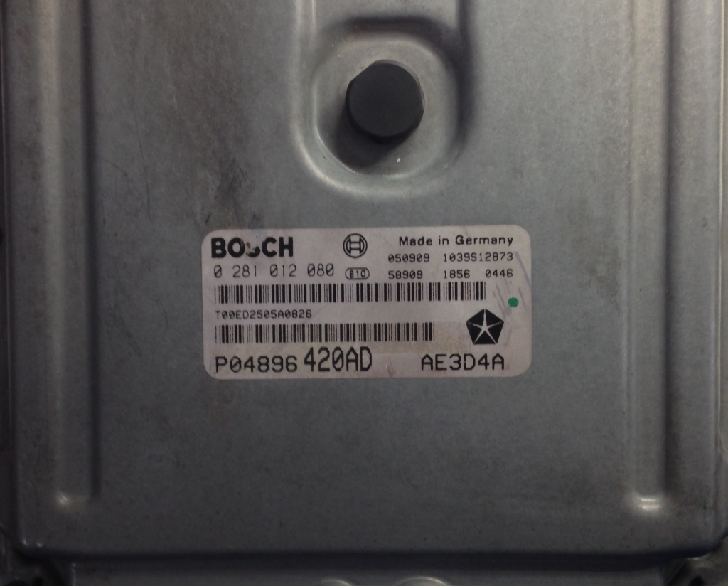 CHRYSLER, 0281012080, 0 281 012 080, P04896420AD, P04896 420AD
