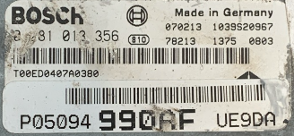 Chrysler, 0281013356, 0 281 013 356, P05094990AF, P05990 151AF, 1039S20967