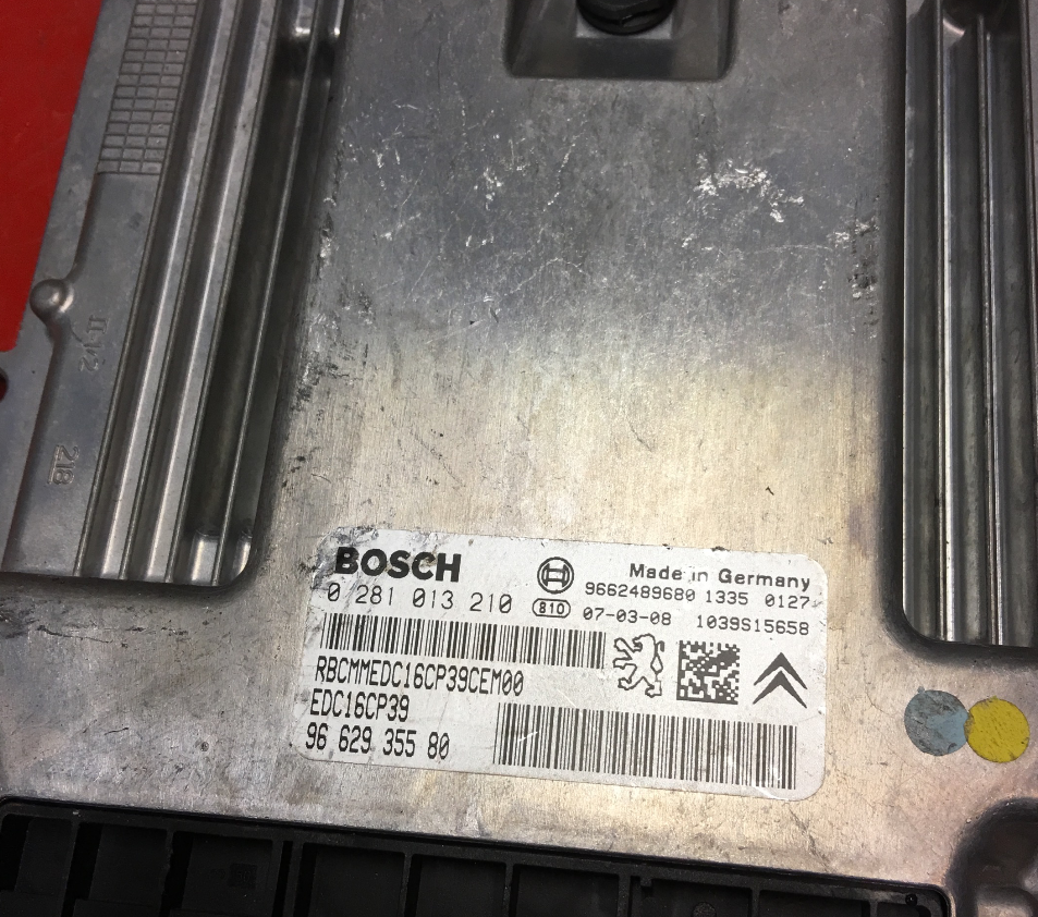 Citroen, 0281013210, 0 281 013 210, 9662935580, 96 629 355 80, EDC16CP39