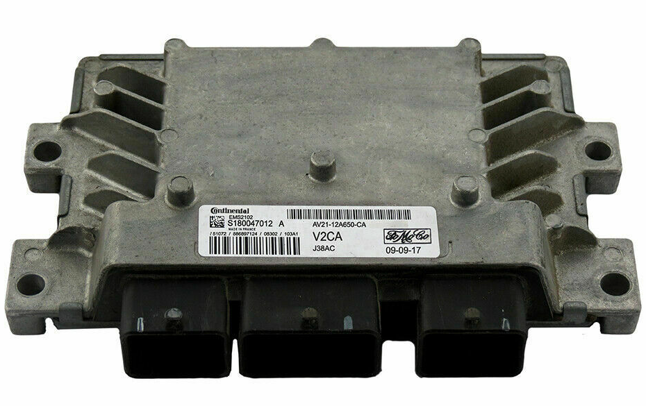 Continental Engine ECU, Ford Fiesta, EMS2102, J38AC, S180047012A, S180047012 A, AV2112A650CA, AV21-12A650-CA, V2CA
