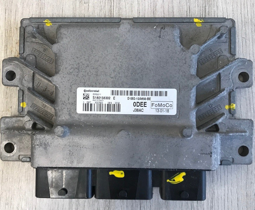 Continental Engine ECU, Ford, J38AC, S180156302E, S180156302 E, D1BG-12A650-BE, 0DEE