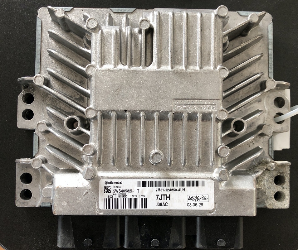 Continental Engine ECU, Ford, SID206, 5WS40582I-T, 7M51-12A650-AUH, 7JTH, J38AC
