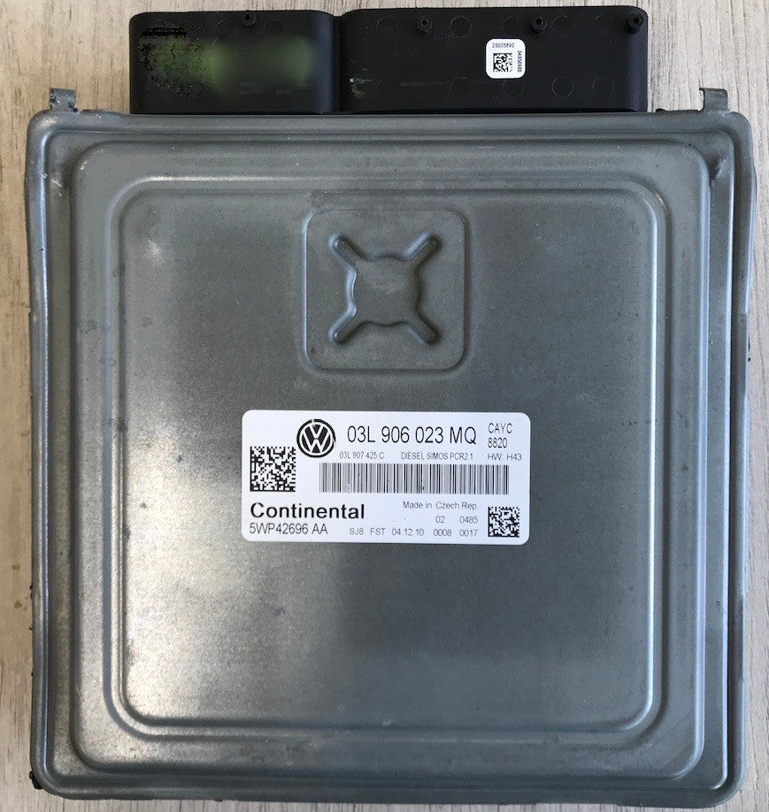 Continental Engine ECU, VW, 03L906023MQ, 03L 906 023 MQ, 5WP42696AA, DIESEL SIMOS PCR2.1