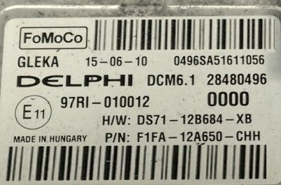 DCM6.1, 28480496, DS7112B684XB, DS71-12B684-XB, F1FA12A650CHH, F1FA-12A650-CHH, 0000