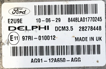 Delphi Engine ECU, Ford Mondeo, DCM3.5, 28278448, AG91-12A650-AGG