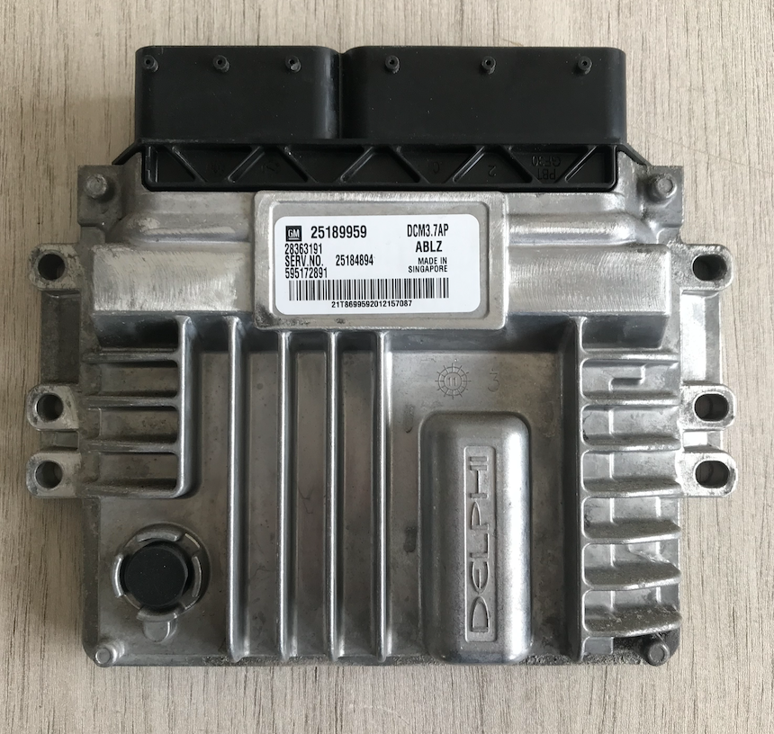 Delphi Engine ECU, Hyundai, 25189959, 28363191, ABLZ, DCM3.7AP