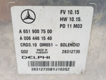 A6519007500, A 651 900 75 00, A0064461540, A 006 446 15 40, 28312735, CRD3.10, OM651 - SOLENOID