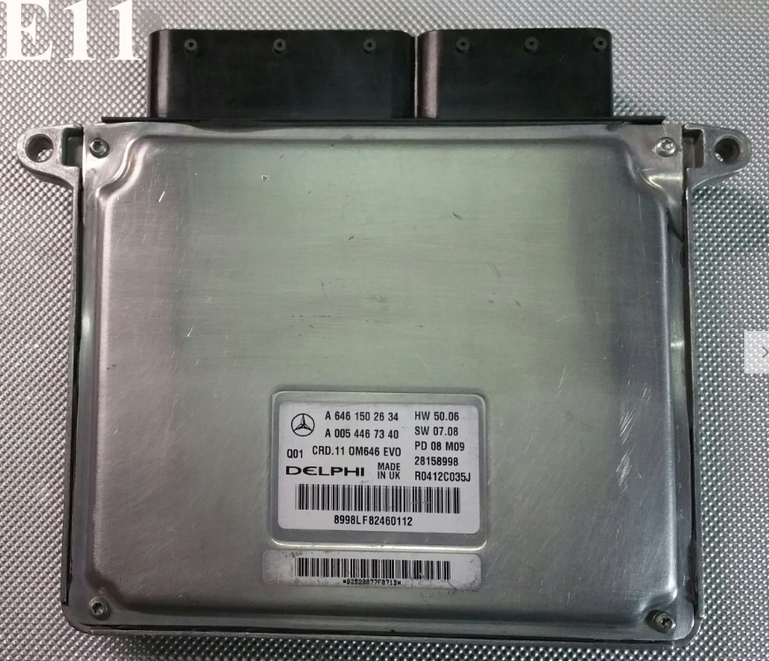 Delphi Engine ECU, Mercedes, A6461502634, A 646 150 26 34, A0054467340, A 005 446 73 40, R0412C035J, 28158998, CRD.11, OM646 EVO