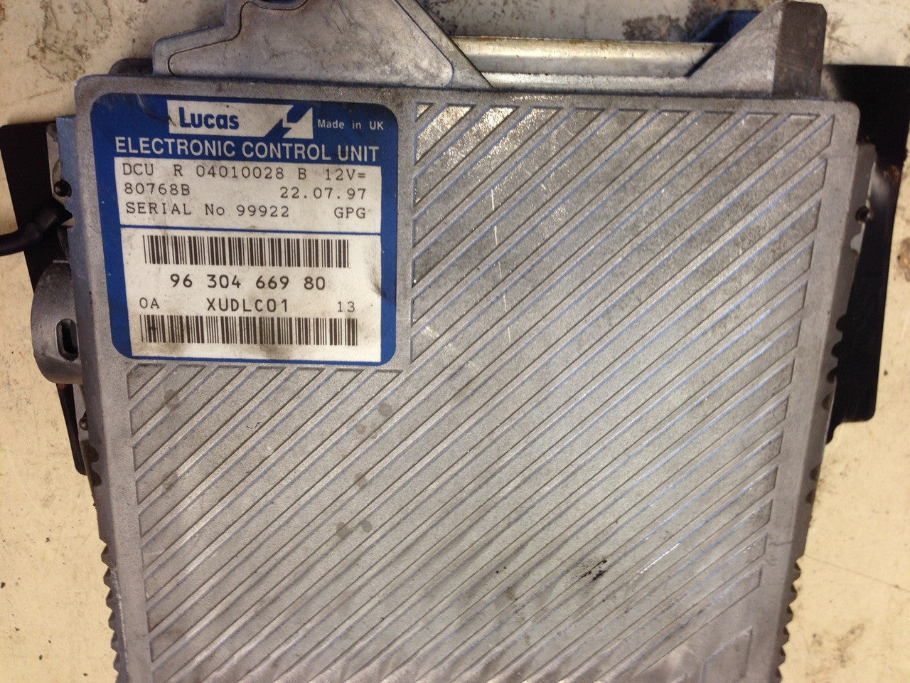 Lucas Engine ECU, R04010028B, R 04010028 B, 9630466980, 96 304 669 80, 80768B