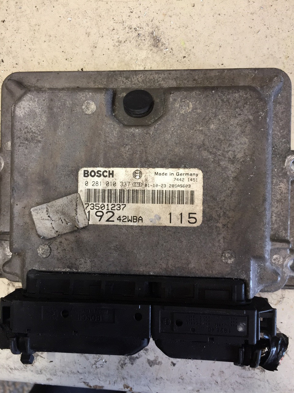 Fiat Stilo 1.9 JTD, 0281010337, 0 281 010 337, 73501237