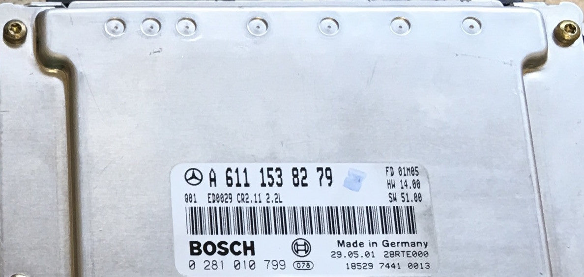 Mercedes-Benz C200 2.2 CDI, 0281010799, 0 281 010 799, A6111538279, A 611 153 82 79