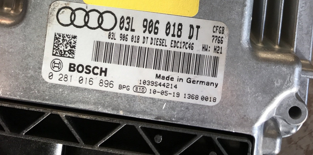 Audi 2.0 TDI, 0281016896, 0 281 016 896, 03L906018DT, 03L 906 018 DT, EDC17C46