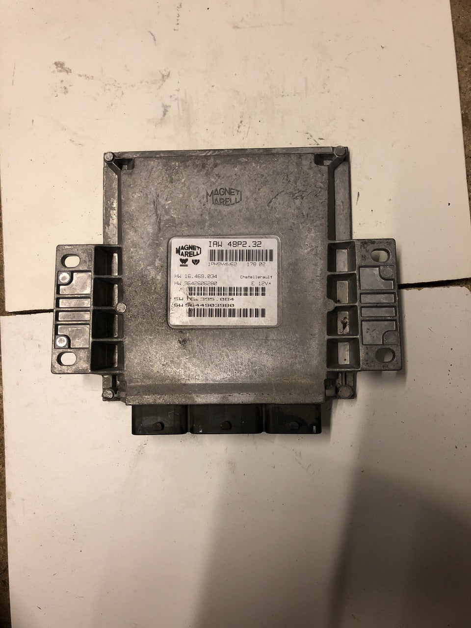 Marelli Engine ECU, IAW 48P2.32, HW 16469034, HW 9642606280, SW 16395084, SW 9644903980