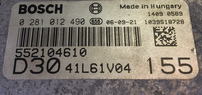 Fiat, 0281012490, 0 281 012 490, 552104610