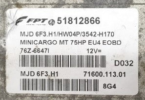 Fiat Doblo 1.3 JTD, 51812866, 7160011301, 71600.113.01, MJD 6F3.H1
