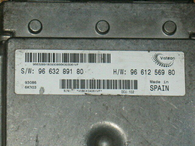 Fiat Ducato 2.2, Peugeot Boxer, Citroen Relay, SW9663289180, SW 96 632 891 80, HW9661256980, HW 96 612 569 80, DCU-102