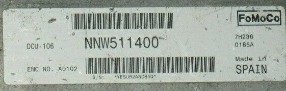 FoMoCo Engine ECU, Land Rover Defender, NNN511400, DCU-106
