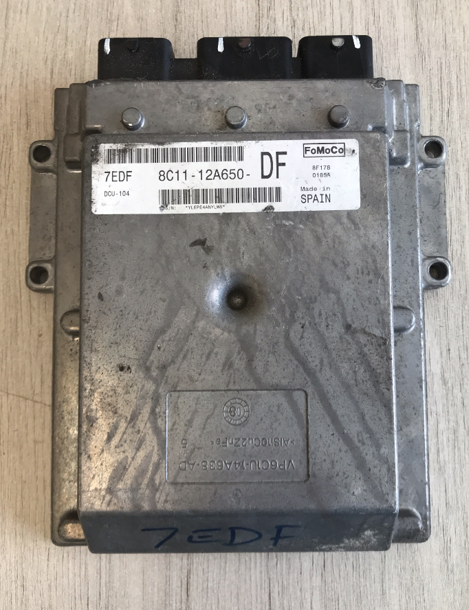 FoMoCo Ford Engine ECU, 8C11-12A650-DF, DCU-104, 8C1112A650DF, 7EDF