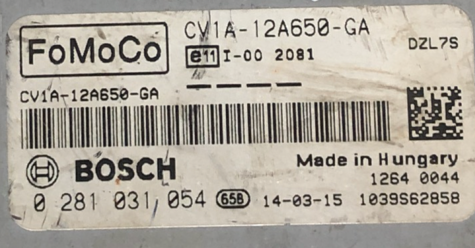 Ford, 0281031054, 0 281 031 054, CV1A-12A650-GA, 1039S62858