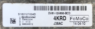Ford, S180127034D, DV6112A650BCD, DV61-12A650-BCD, 4KRD, EMS2204, J38AC
