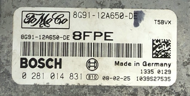 Ford S Max, 0281014831, 0 281 014 831, 8G9112A650DE, 8G91-12A650-DE, 8FPE