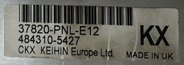 Honda CRV Engine ECU, 37820-PNL-E12, 484310-5427, KX, KEIHIN