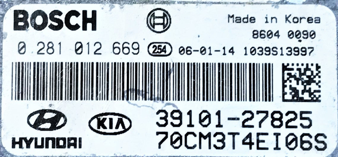 Hyundai Santa Fe 2.2 CRDI, 0281012669, 0 281 012 669, 3910127825, 39101-27825