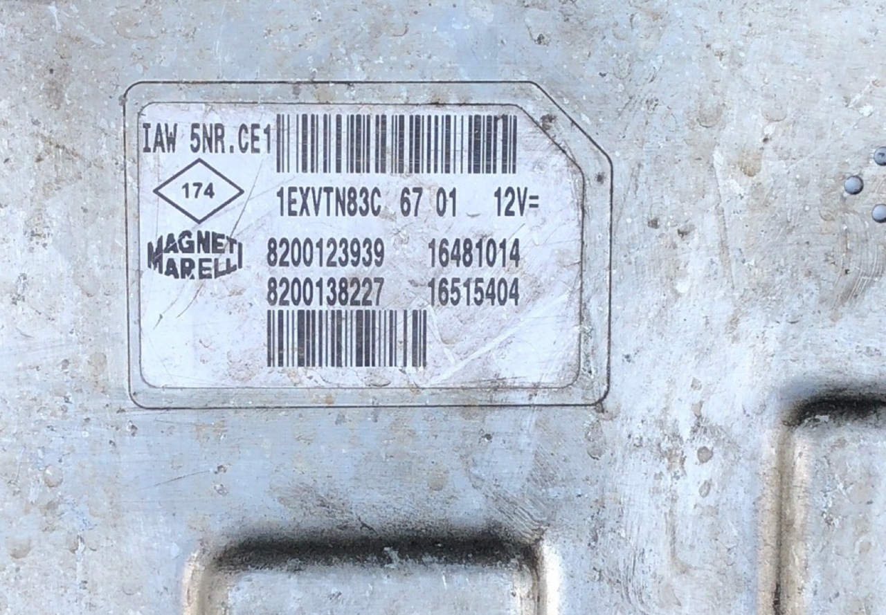 IAW 5NR2.CE1, 8200123939, 8200138227, 16481014, 16515404