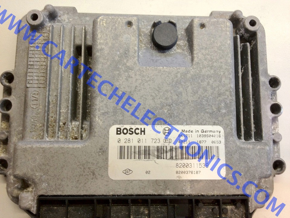 ECU de motor Bosch Plug & Play, Renault 1.9 DCi, 0281011723, 0 281 011 723, 8200311539, 8200376187