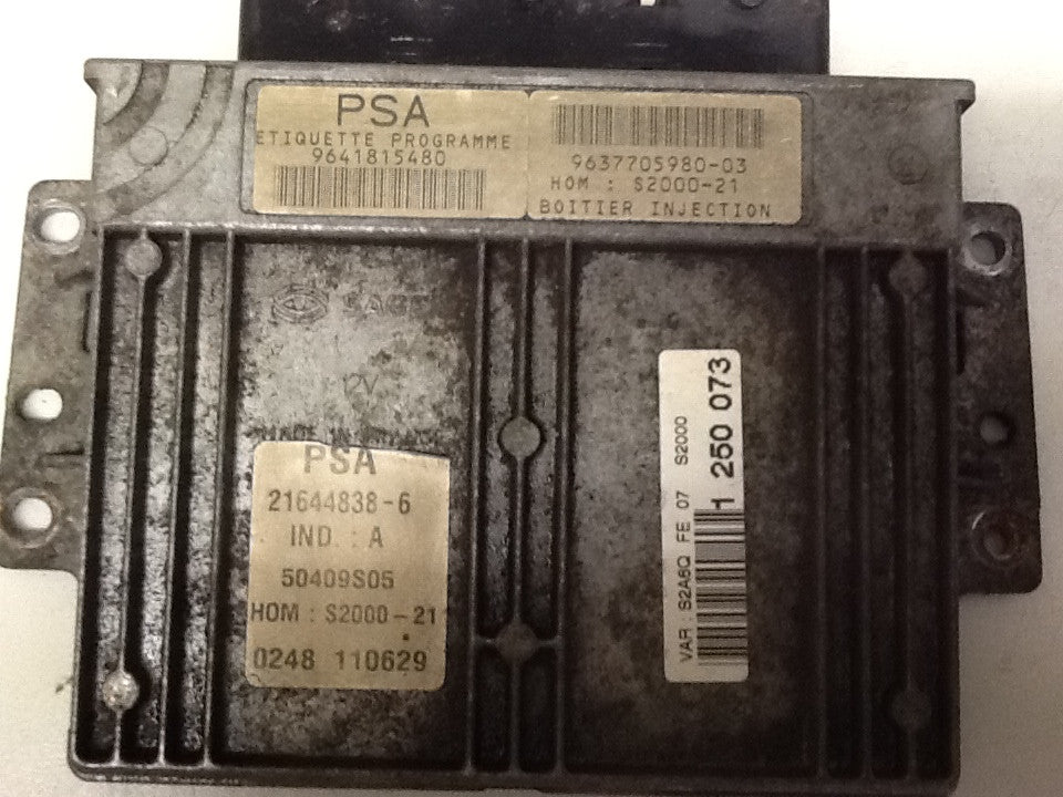 Plug & Play Engine ECU, PSA, S2000-21, 9641815480, 9637705980-03